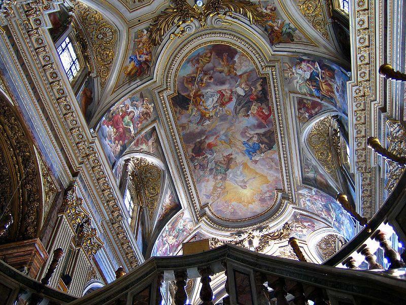 Giovanni Battista Gaulli Called Baccicio Triumph of Franciscan Order. Rome, Church of the SS. Apostoli. oil painting picture